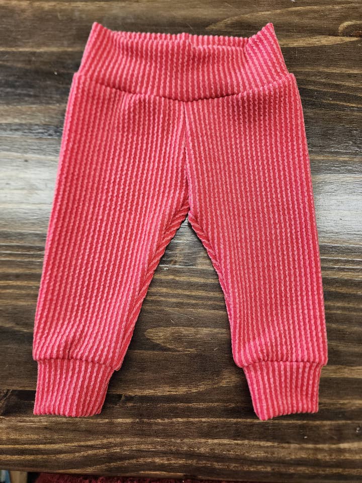 Leggings Vermelhas de Malha Urbana por atacado de Hounds and Honeys