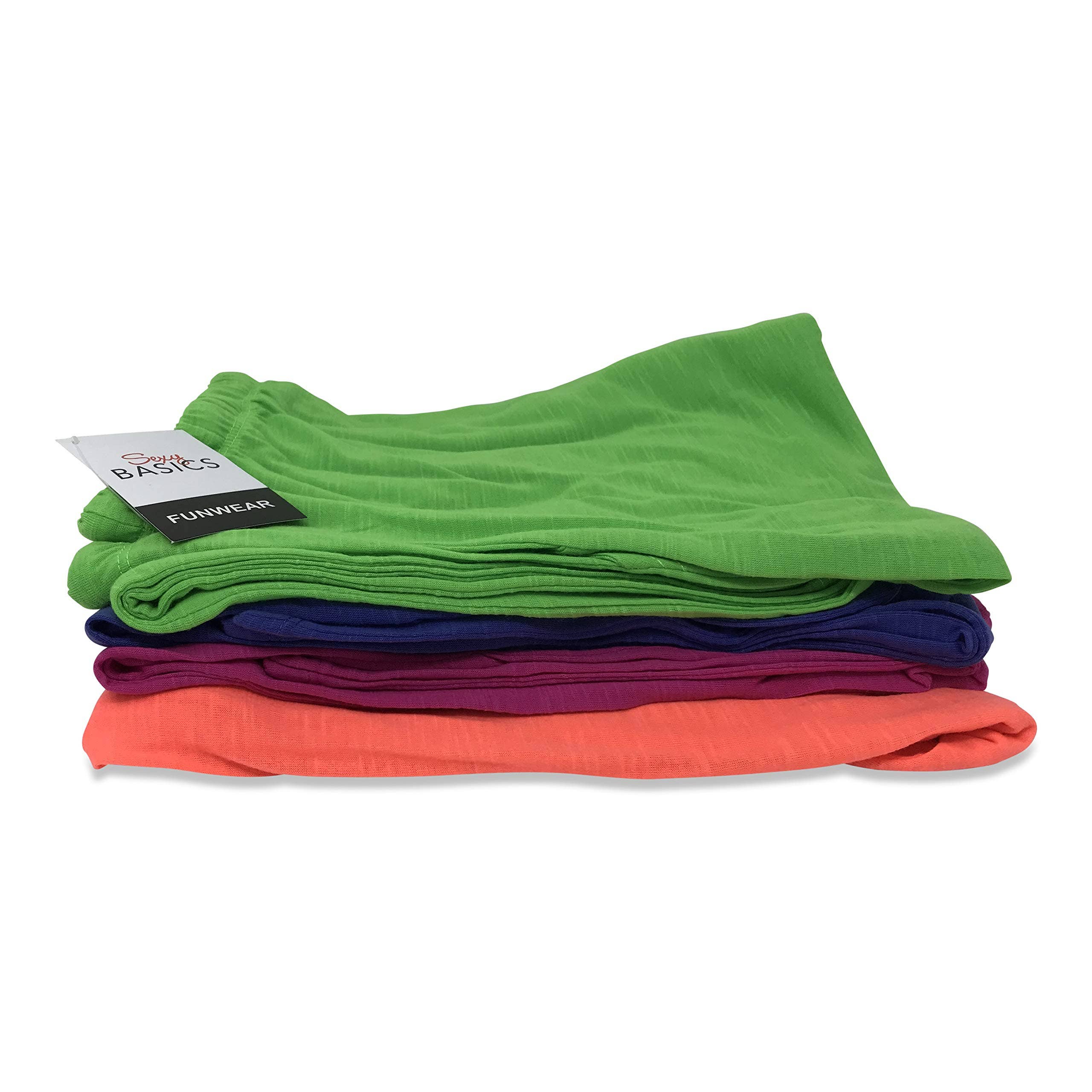 I-Wear Brands - Wholesale Lounge Sweatpants/Joggers - Women's - 4 Pack Women's Casual Poly-Slub Capri-Length Lounge Pants16