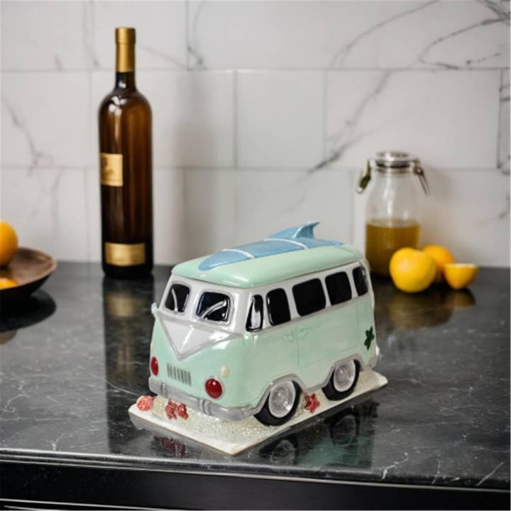 Young's - Vente Boîtes à biscuits - Pot à biscuits Wagon en céramique (SKU# : 17530)