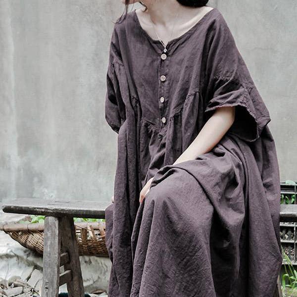 Abito lungo in cotone ramiè grigio tinta unita e ulteriori Risultati per comprare detersivi all'ingrosso. Resi gratuiti e termini di pagamento a 60 giorni su Faire in tendenza su Faire.