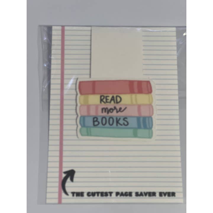 Marque-page magnétique Pastel Book Stack pour la vente par Stationary Bliss