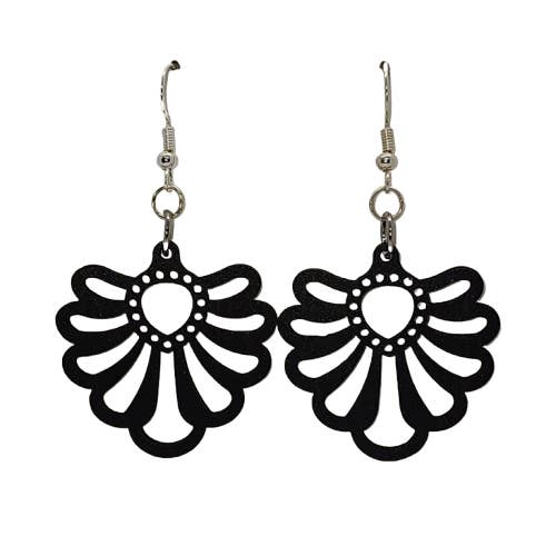 Floral por atacado de Al Wood Earrings