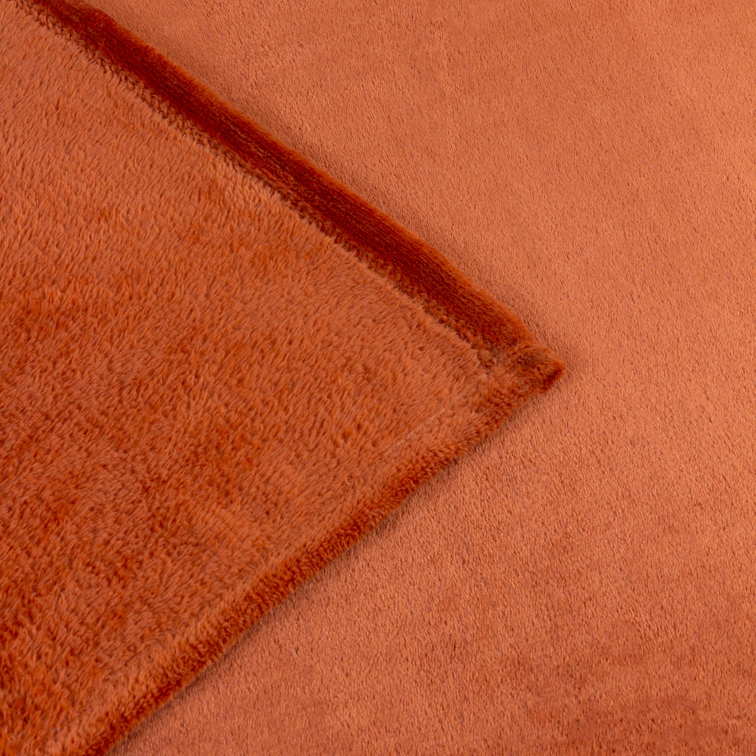 Harrow Fleece Throw Rust for wholesale on Faire1