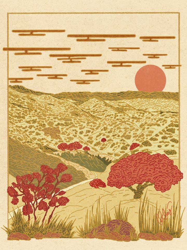 Hills of Ojai for wholesale by Sunrise Via Lola