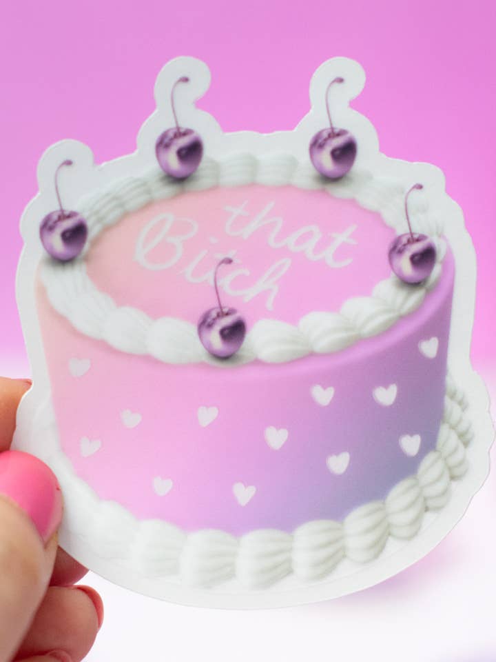 "That B*itch" Clear Vinyl Sticker for wholesale by Kate & Kris