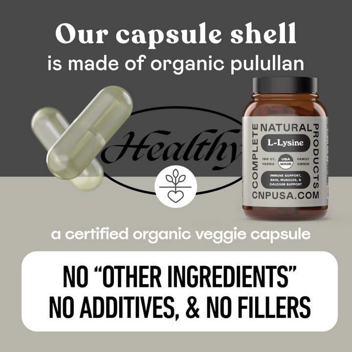 Complete Natural Products - Wholesale Oral Supplement/Vitamin - L-Lysine Capsules6