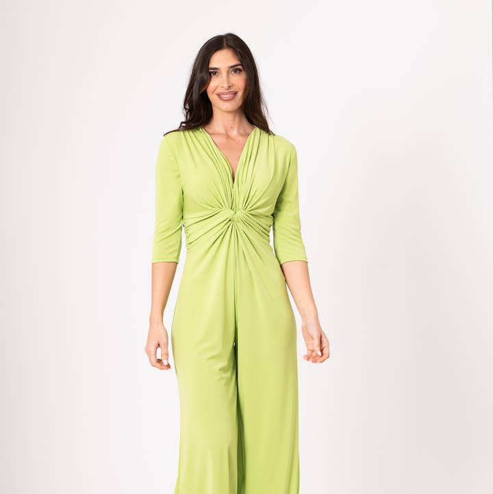 Julie d orleac - Wholesale Jumpsuit - Women's - Plain pistachio single knot0