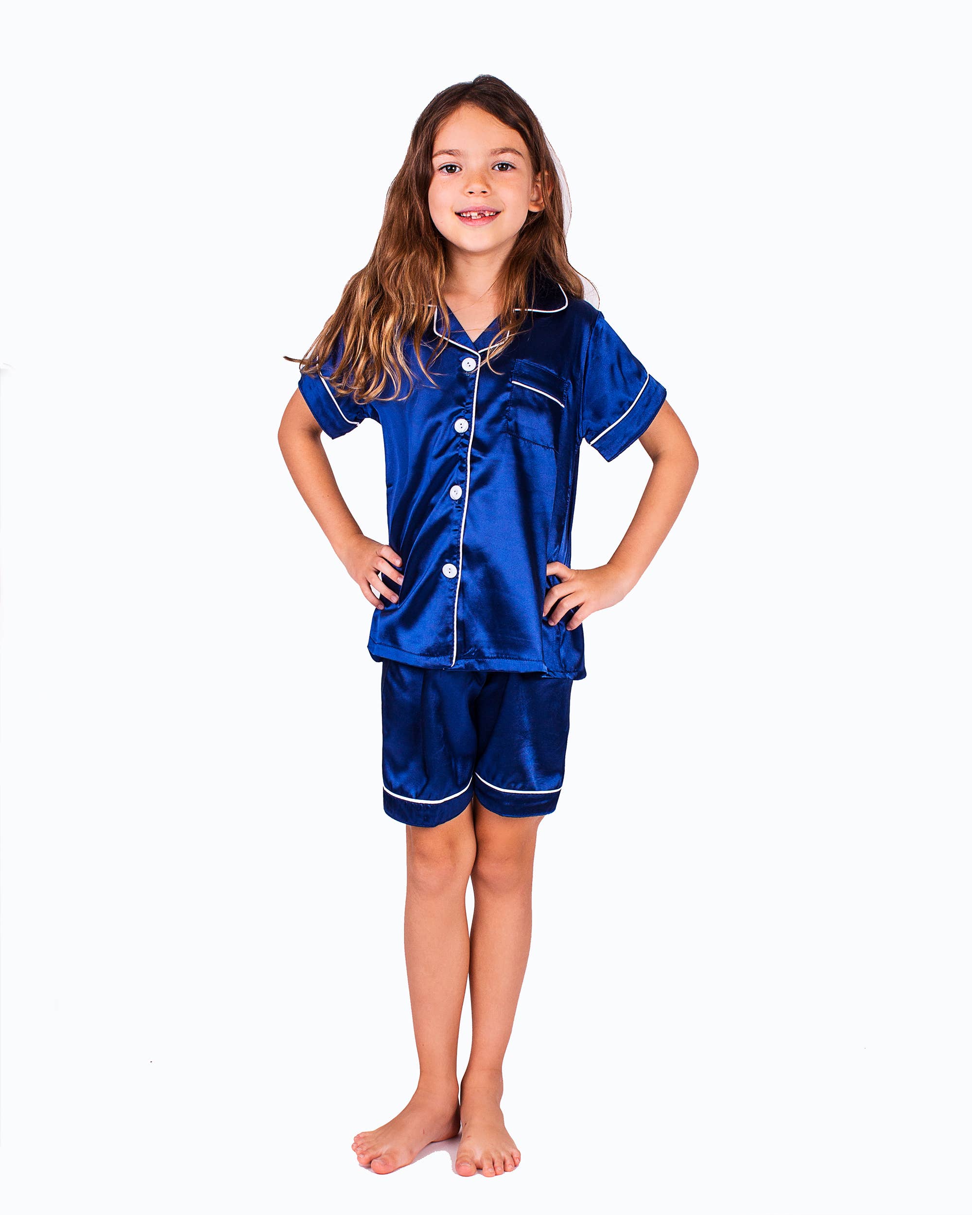 Sisters G Kids – wholesale Sleepwear set – Kids – Short Satin Pajamas for Kids22