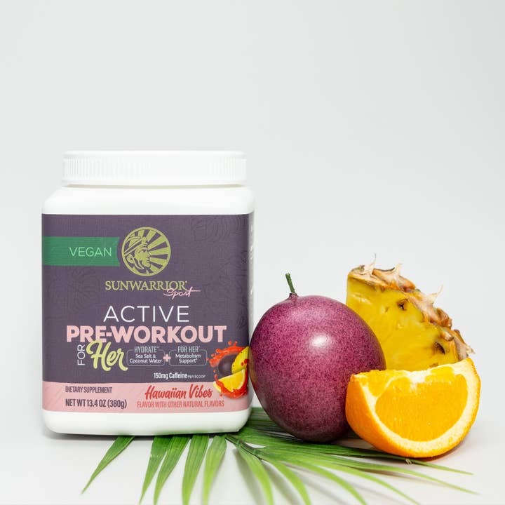Sunwarrior - Wholesale Protein/Superfood Powder - Hawaiian Vibes Active Pre-Workout For Her Drink Powder1