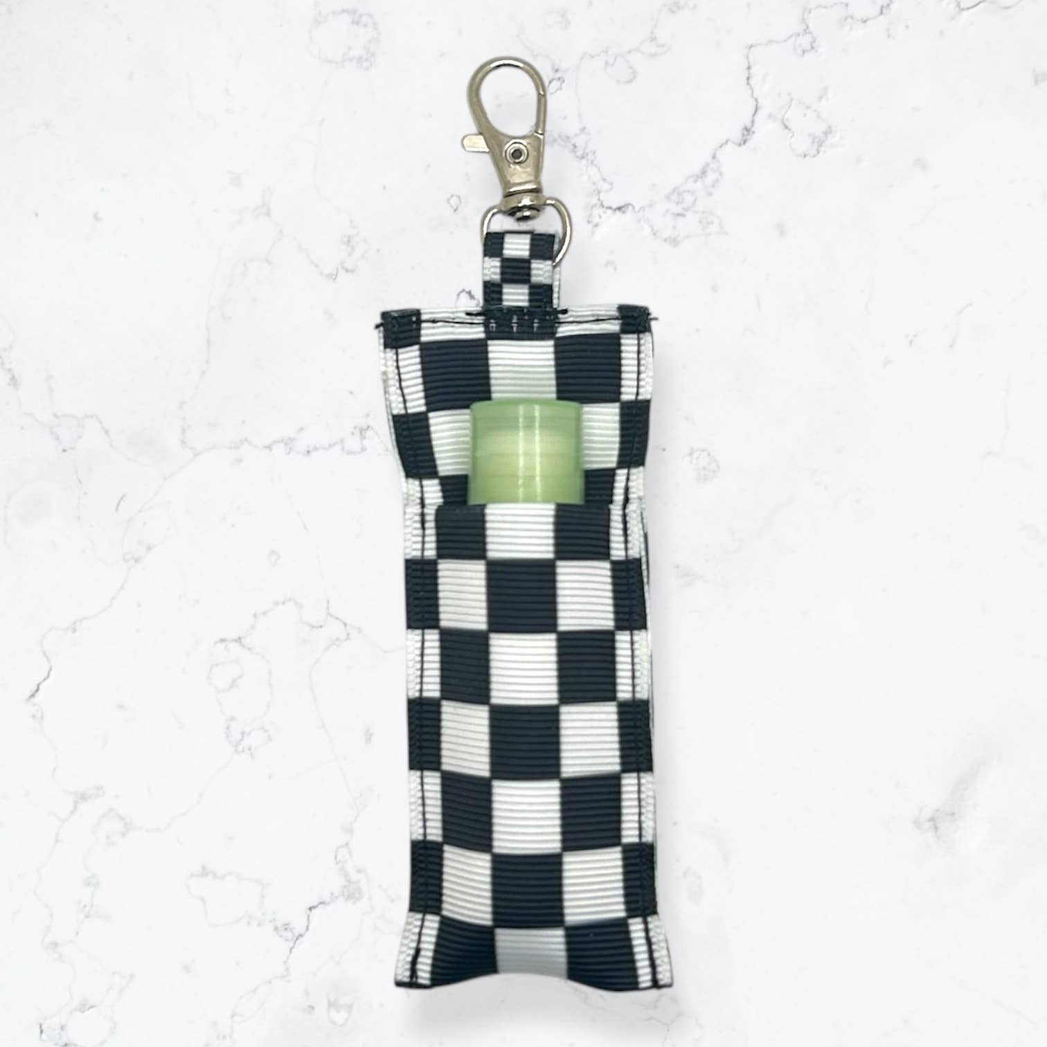 Jolly Bundles - Vente Étui pour baume à lèvres - Porte-baume à lèvres Checker Chapstick Cozy/Accroche-sac à dos1