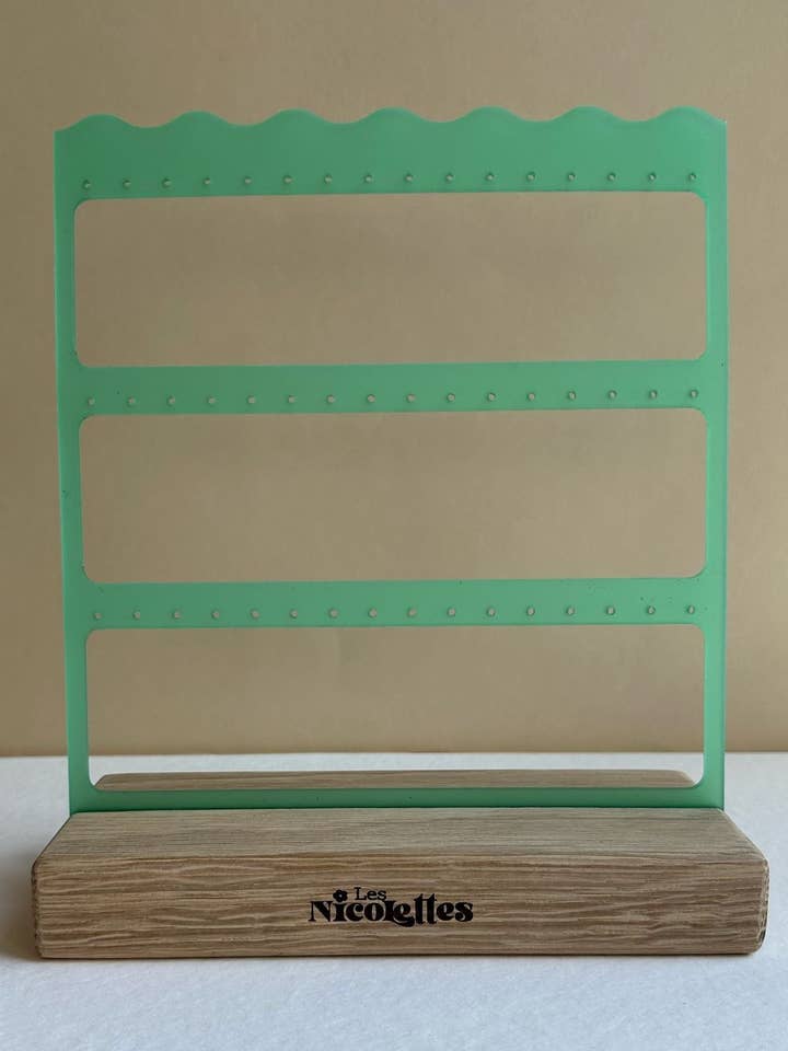 Earring Display Stand – "OPTIMIST" Model | Up to 24 Pairs | Logo Engraving | Modern Design for wholesale by ATELIER MFK