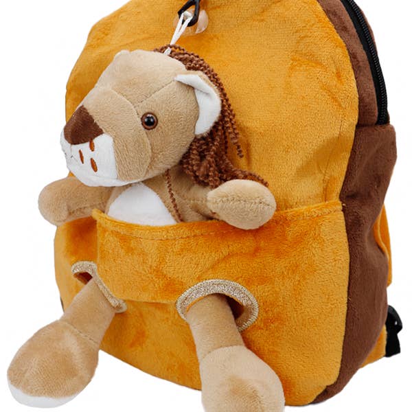 Cap Zone - Wholesale Backpack – Child - Youth Novelty Safari Animal Plush Teddy Figurine Backpack12