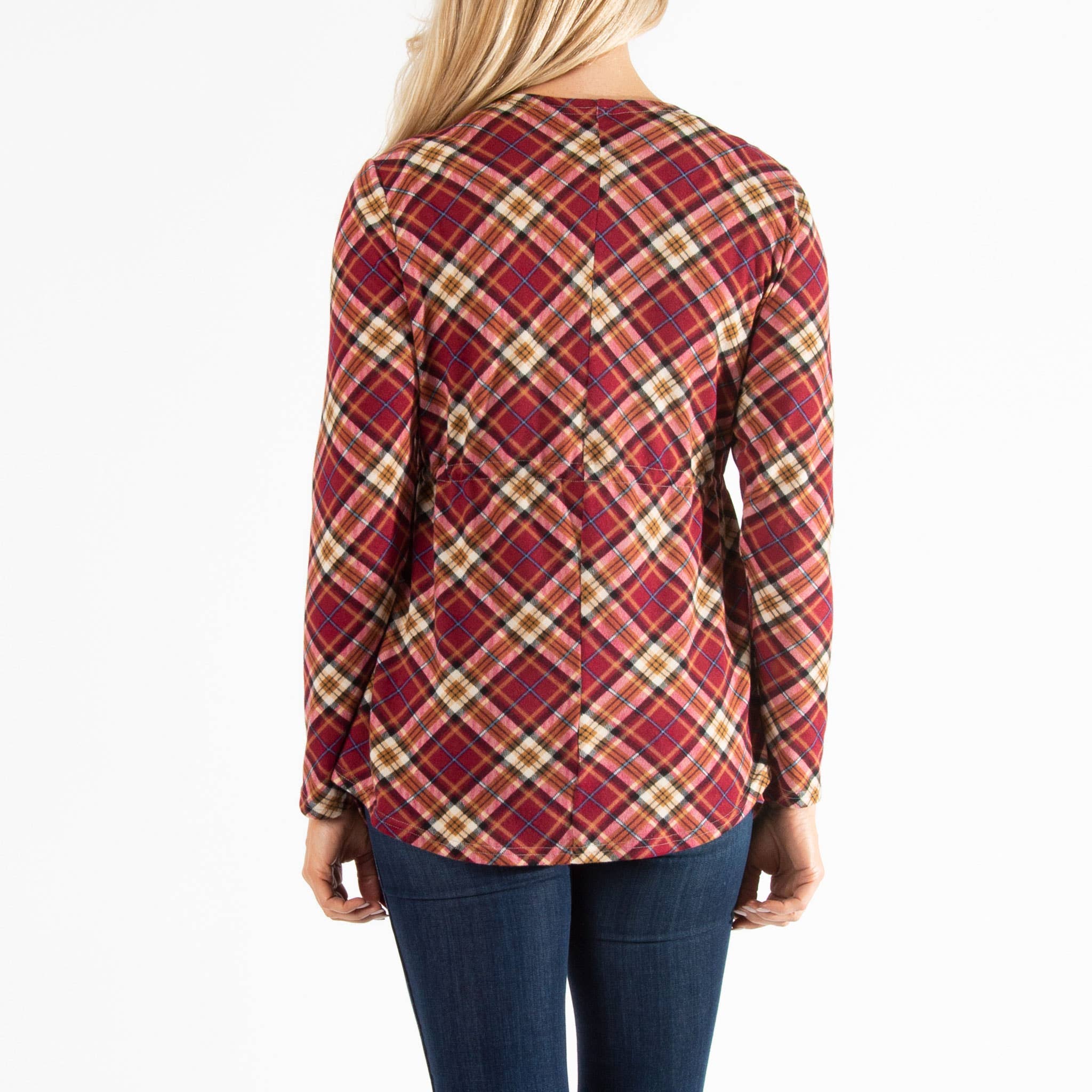 Elsie & Zoey - Vente Cardigan – femme - Soldes - Cardigan asymétrique en jersey Kate à nouer sur le devant16