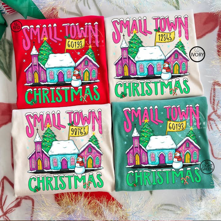 Trendy Chic Apparel LLC - Wholesale Graphic Sweatshirt - Women's - Custom Small Town Christmas Sweatshirts & T-Shirts 1