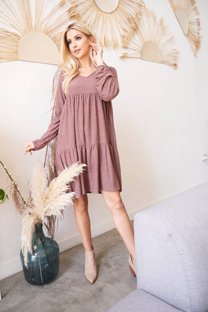 You & Me - Vendita all'ingrosso Vestito - Donna - PPD1246-ABITO A POIS SVIZZERI CON VOLANT CON MANICHE A SBUFFO28