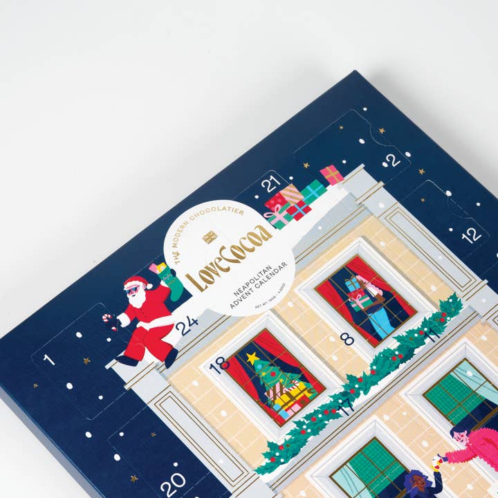 Love Cocoa - Wholesale Advent Calendar - Love Cocoa Neopolitan Advent Calendar 120g5