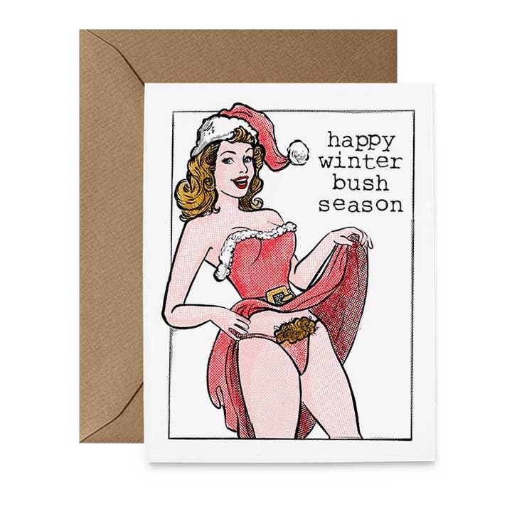Winter Bush Season Card for wholesale by Hello Harlot