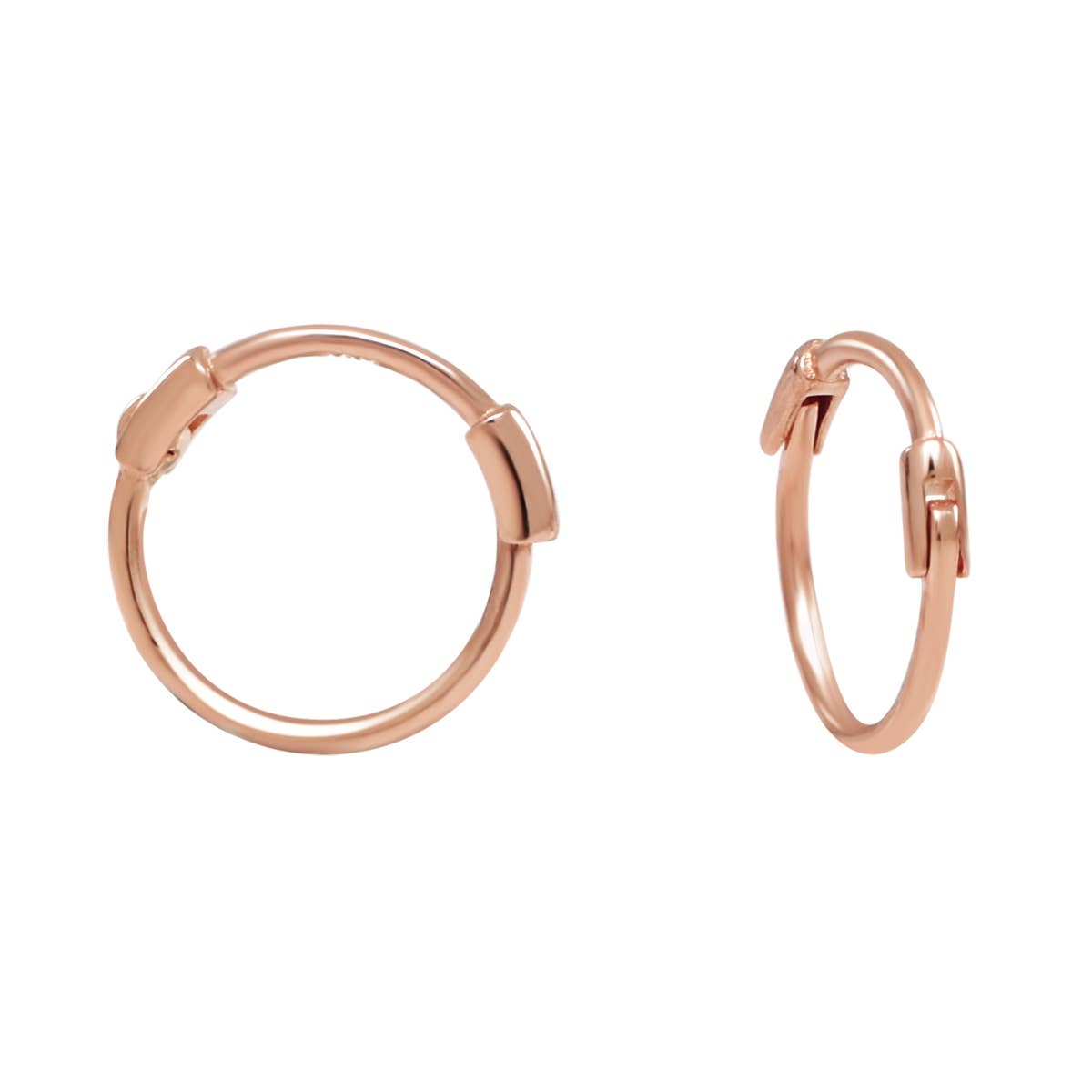 Ofina Jewelry - Wholesale Huggie Earrings - 10k Solid Gold Thin Huggie7