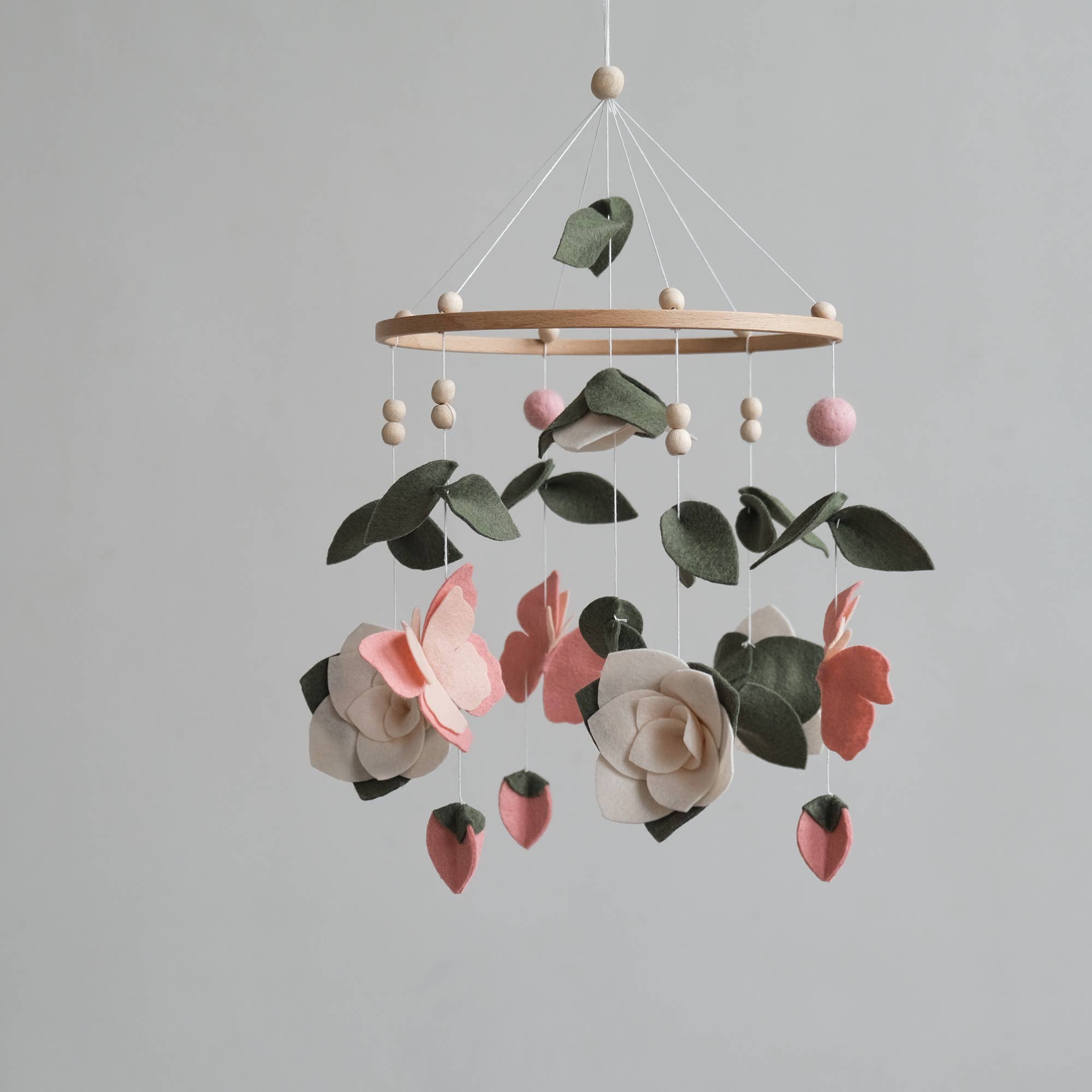 ChilDreams - Wholesale Baby Mobile - Baby Mobile - Floral nursery mobile - Butterfly crib mobile9