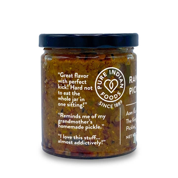 Pure Indian Foods - Wholesale Pickled vegetables - Indian Raw Mango Pickle - Limited Edition, Seasonal - 9 oz2