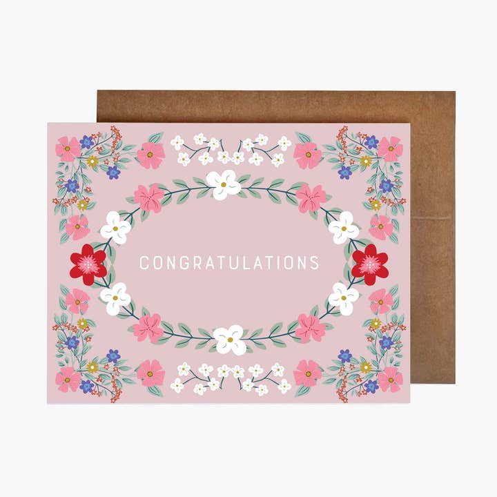 Wild Flowers Congrats for wholesale by Najwa Kronfel Inc.