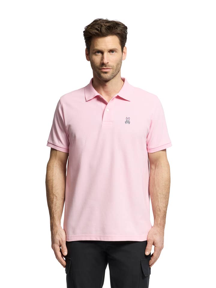 Klassieke Piqué Polo-681 Romantiek Roos voor wholesale door Psycho Bunny