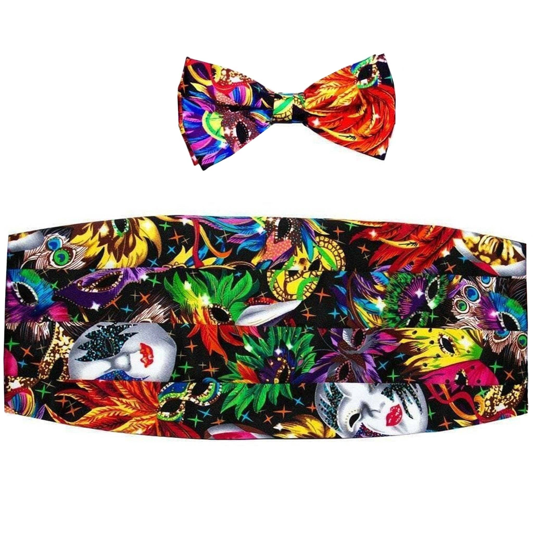 Dubal Brothers - Wholesale Bow Tie - Men's - Vittorio Farina Mardi Gras Cummerbund and Bow Tie Set by Classy Cufflinks0