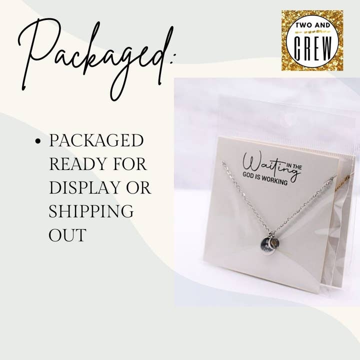 Two and Crew - Faith Based Jewelry & Gifts - Wholesale Pendant/Charm Necklace - Mustard Seed Faith Necklace, Be the Light Christian Jewelry3