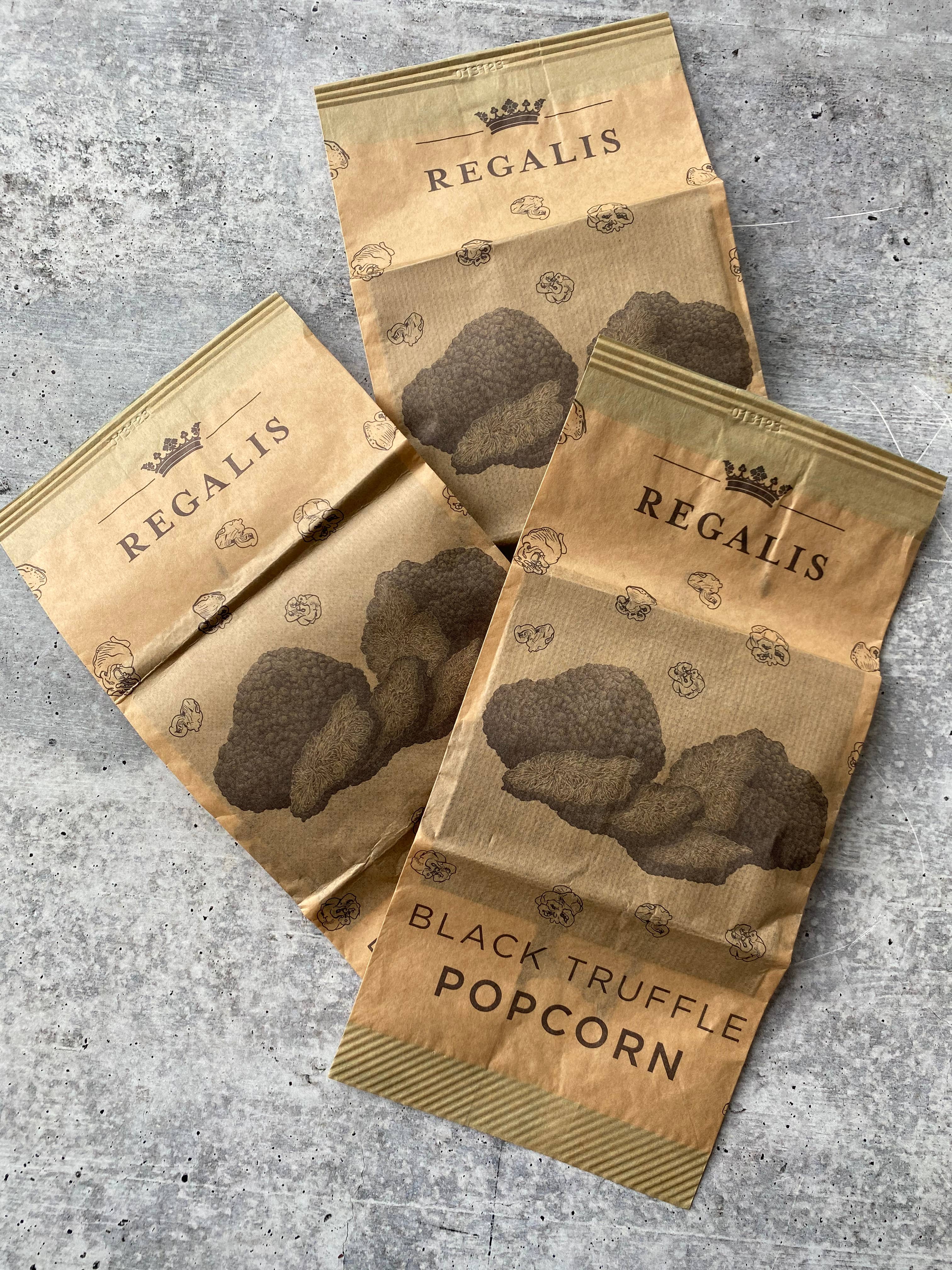 Regalis Foods - Wholesale Popcorn - Microwave Black Truffle Popcorn Box, 3 bags1