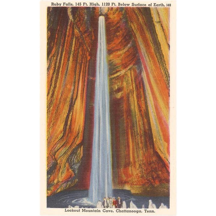 Greeting Card TN-116 Lookout Mountain Cave, Chattanooga, Ten for wholesale by Found Image Press