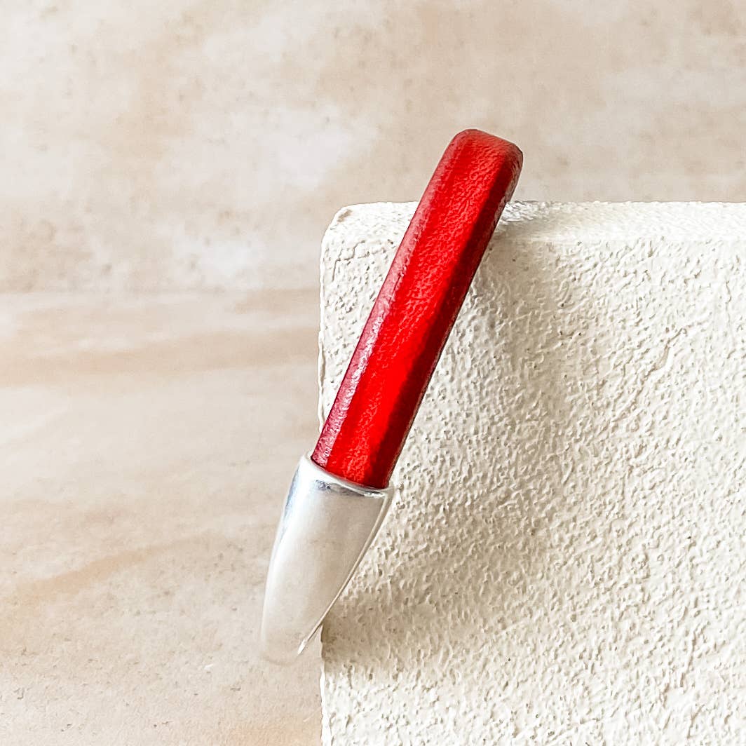 Diana Kauffman Designs - Vendita all'ingrosso Bracciale a polsino - Bracciale breakaway in pelle/Argento14