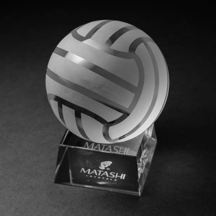 Pisapapeles de cristal Matashi Volley Ball para venta al por mayor de Matashi