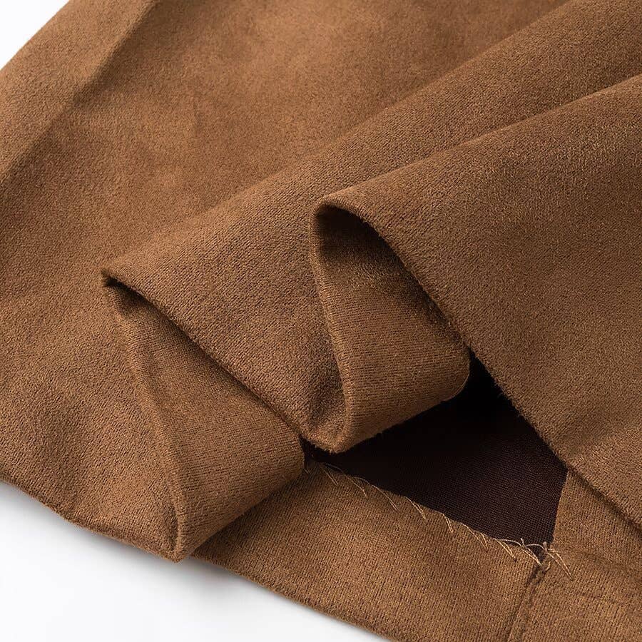 Rosa Clothing - Wholesale Outerwear Vest - Women's - Boho Suede Embroidered Vest Gilets9