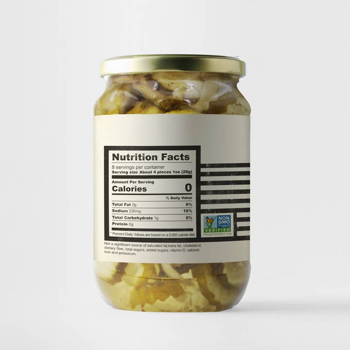 McClure's - Wholesale Pickled Vegetables - McClure's Garlic & Dill Coin Cut Slices