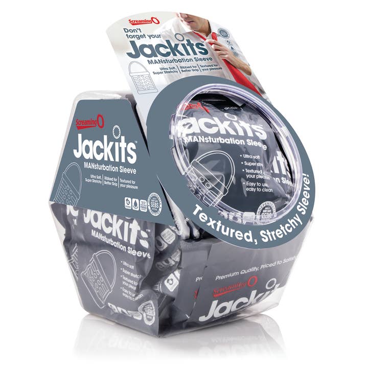 Screaming O - Vente Sex toys - Manchon de masturbation Jackits dans un bol à bonbons