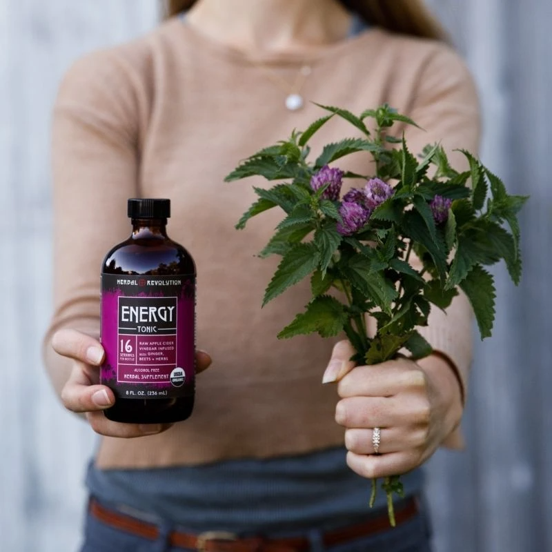 Herbal Revolution Farm + Apothecary - Wholesale Wellness Juice/Tonic - Energy Tonic: Raw ACV w/Mother, Beets, Daily Energy Support 4