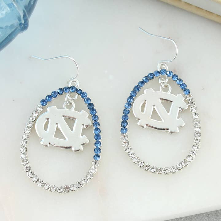 North Carolina Crystal Loop örhängen för wholesale av Seasons Jewelry