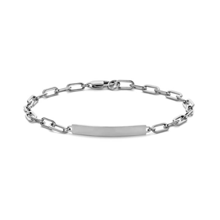 Pulseira CO88 corrente de elos grandes com barra 16.5+3cm ips por atacado de CO88 Collection