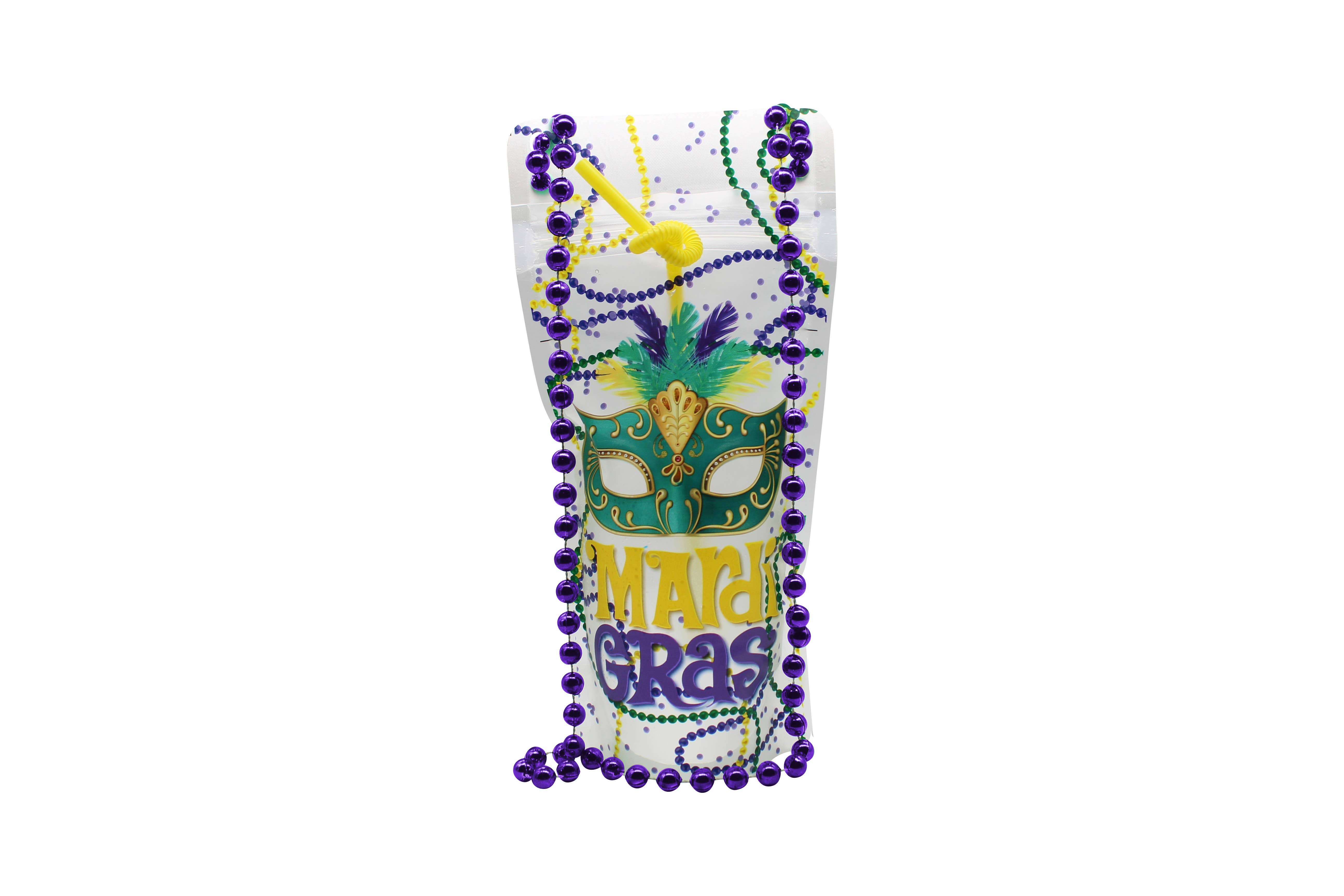 NeckSip - Wholesale Party Favor - Mardi Gras - Draagbare drinkzakjes (16 oz | 2-pack)7