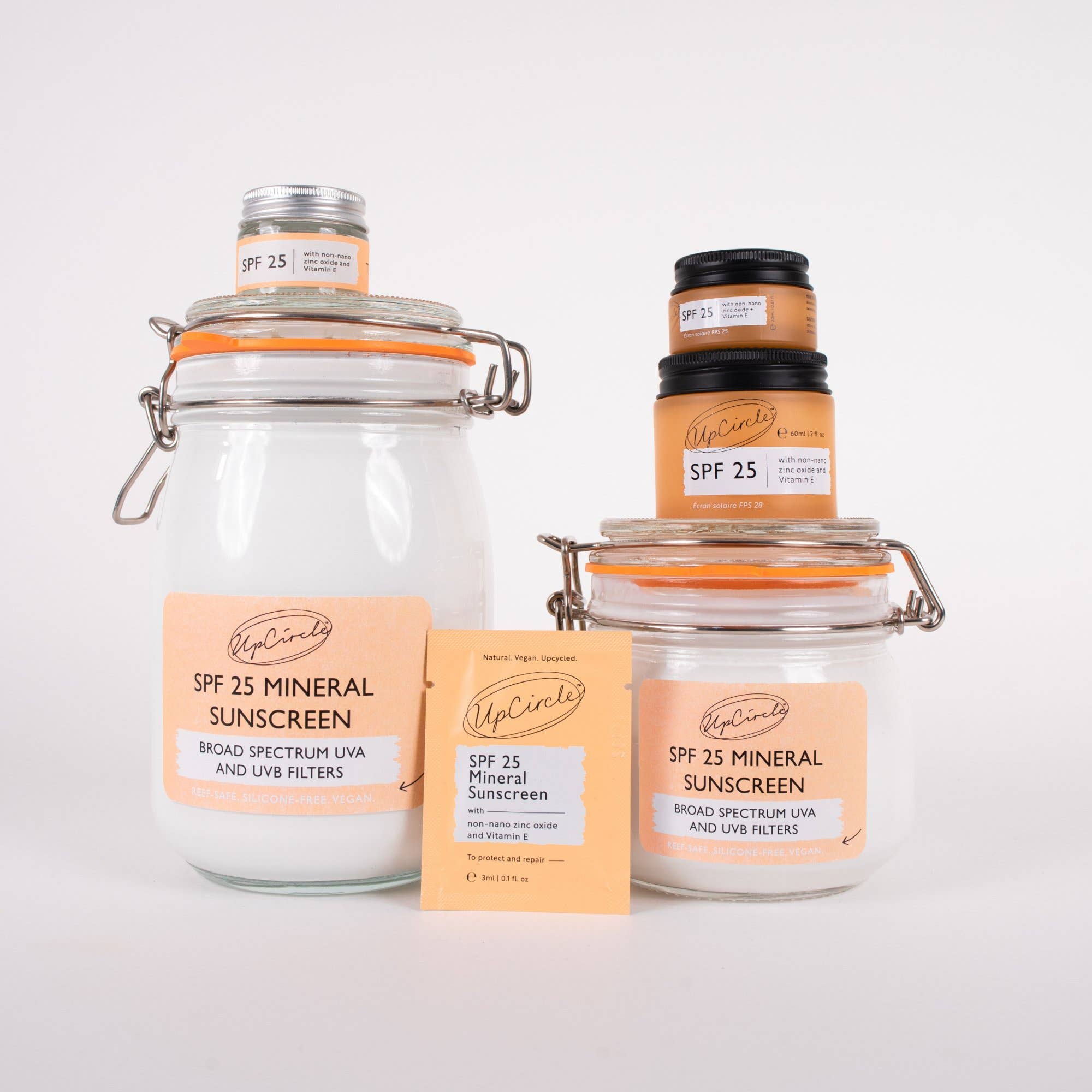 UpCircle Beauty UK - Wholesale Sunscreen - SPF 25 Mineral Sunscreen Reef Safe Vegan Eco Beach Cream6