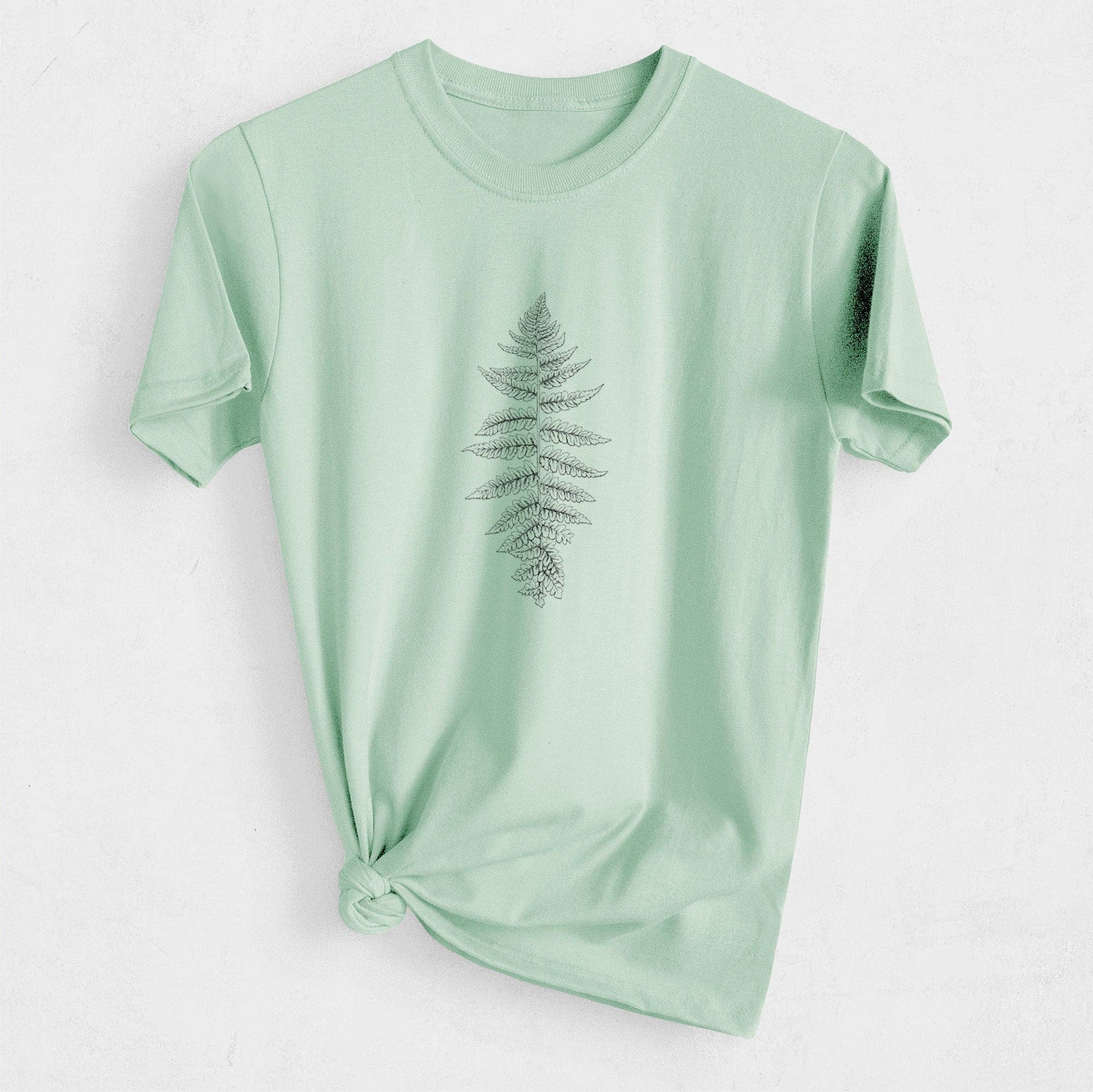 Because Tees - Wholesale Screen Printed T-Shirt - Unisex - Athyrium filix femina - Lady Fern - Heavyweight Men's 100% Organic Cotton Tee5