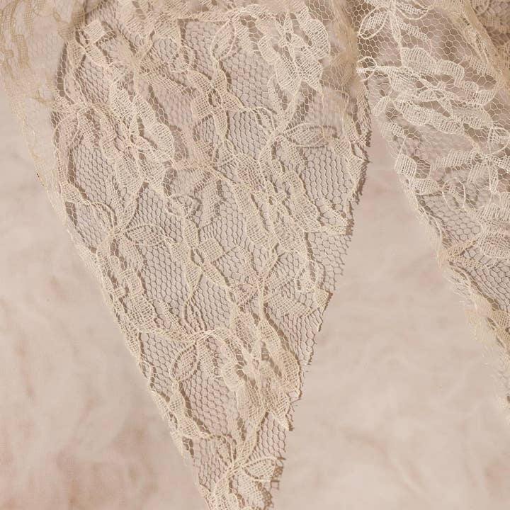 MKS America - Wholesale Hair Clip - Women's - Almond Peach Floral lace ribbon bow large hair clips6