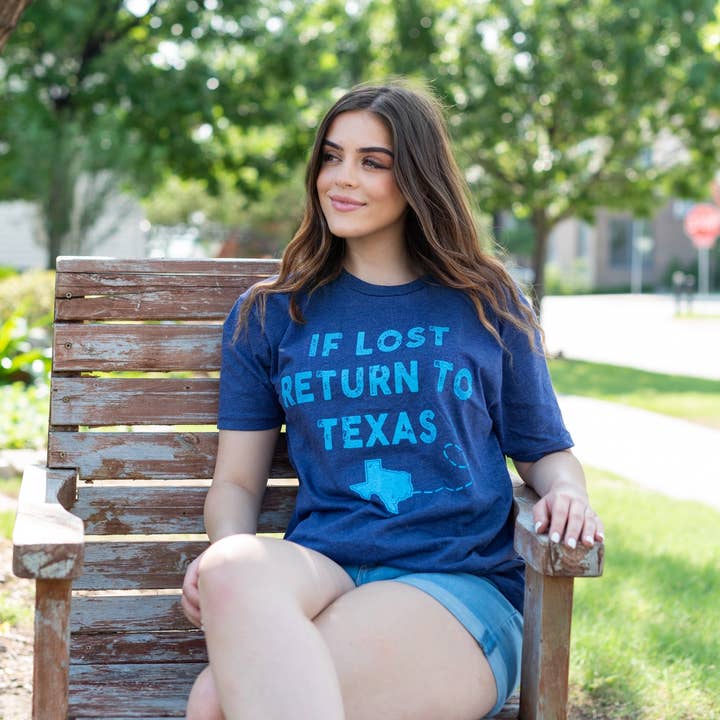 Storm If Lost Return to Texas T-Shirt for wholesale on Faire1