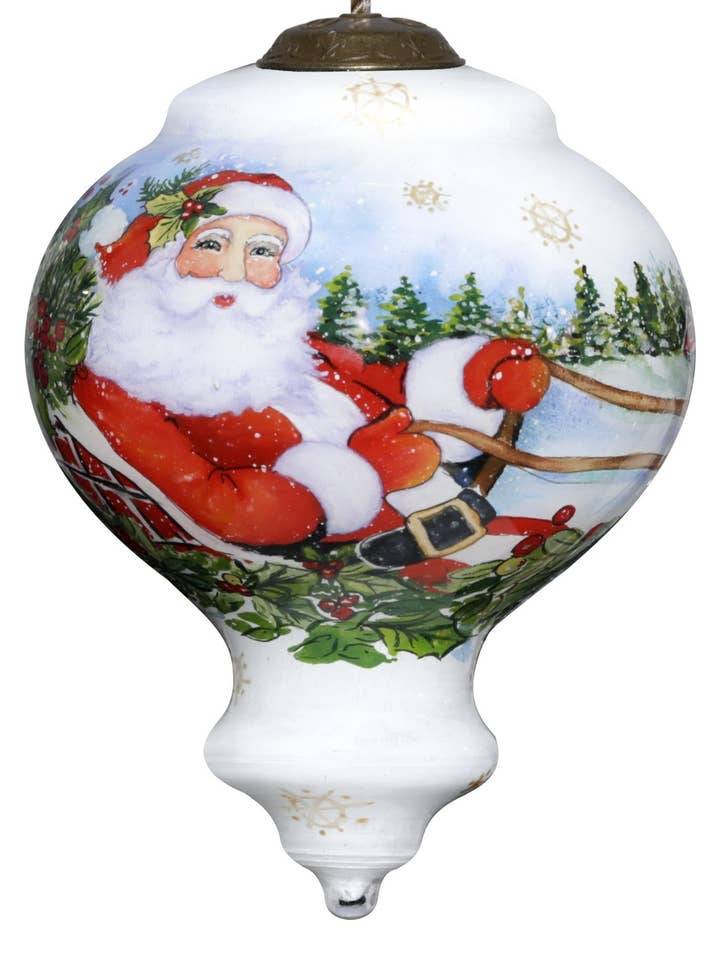 Decorazione Here Comes Santa Claus per la vendita all'ingrosso da parte di Inner Beauty Gifts