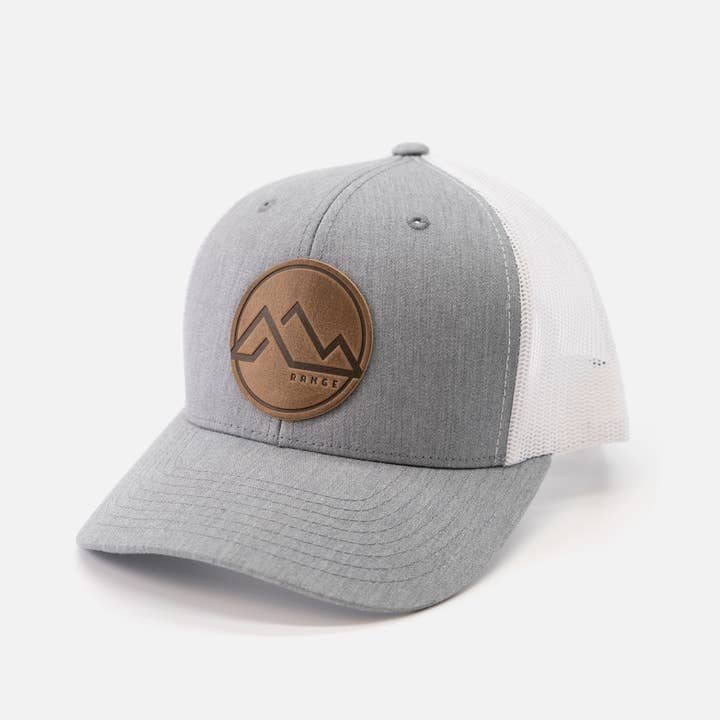 Range Leather Co. - Wholesale Trucker Hat - Unisex - Range Mountain Hat | Leather Patch Trucker Hat8