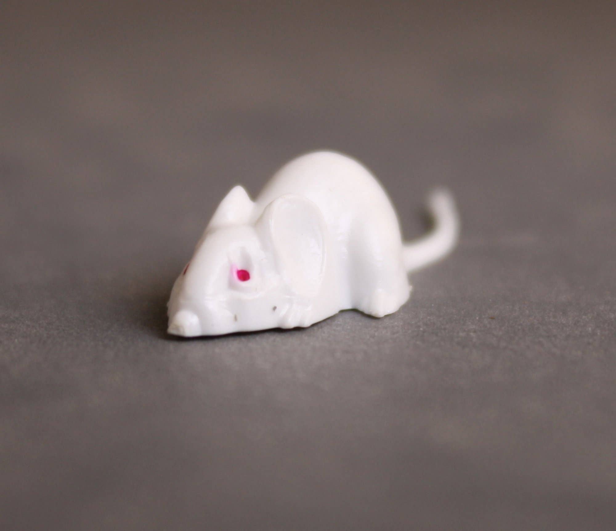 Mice - White Mouse Set - Red Eyes - 1" - 6 Pieces for wholesale on Faire3