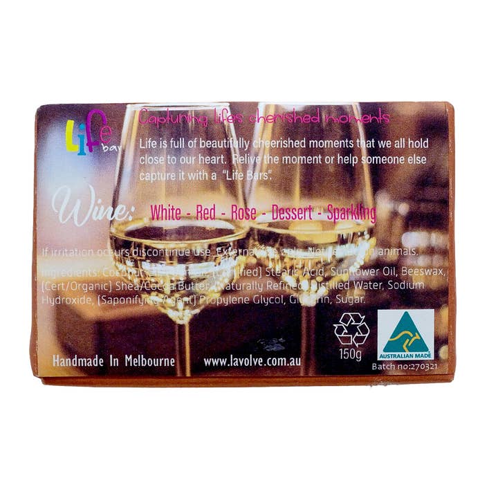 La Volve - Wholesale Bar Soap - LIFE BAR 18 - (WINE) BEST FRIENDS WINE TOGETHER3