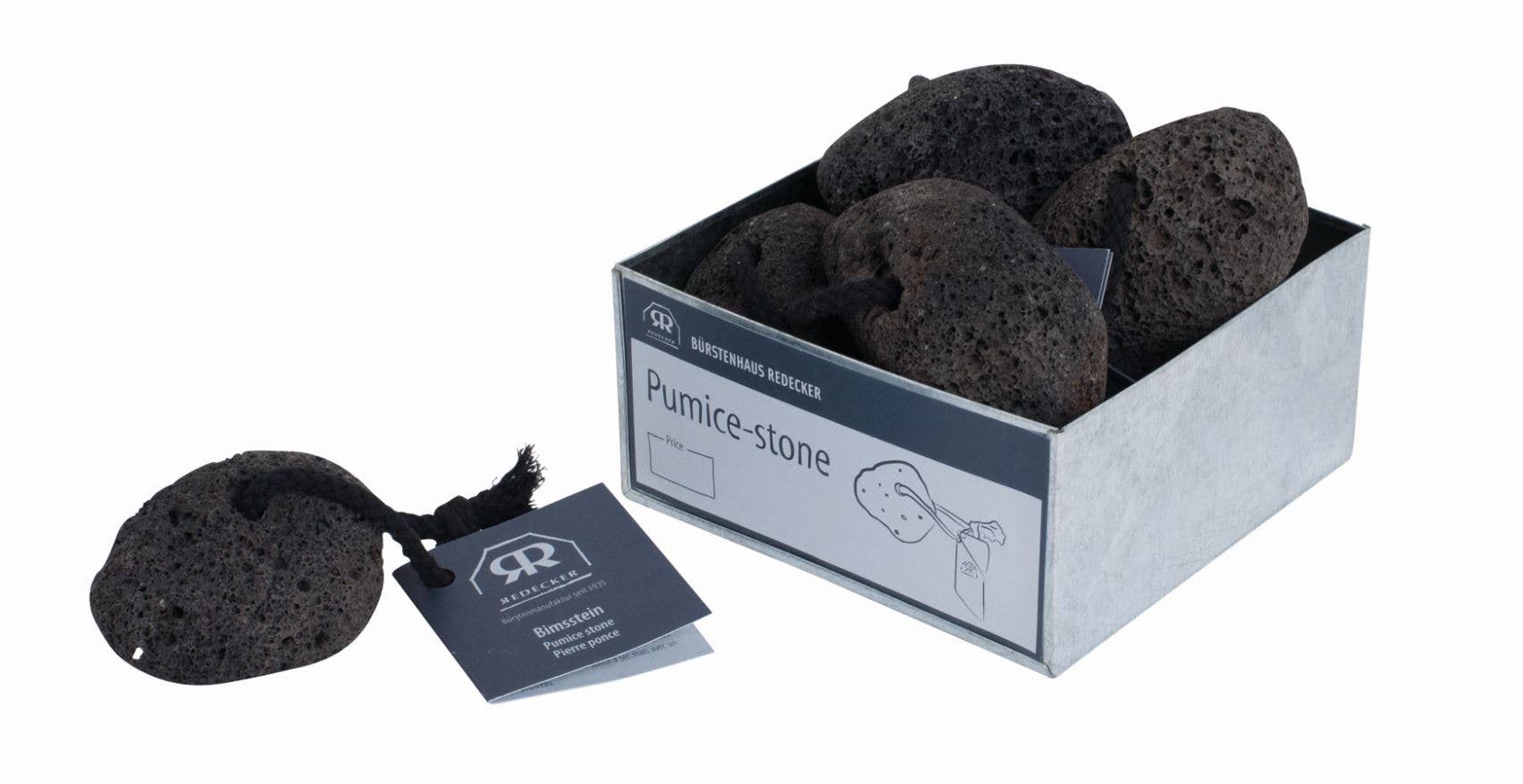 Redecker Pumice Stone Black 8/CDU for wholesale on Faire0