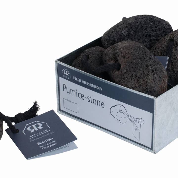 Redecker Pumice Stone Black 8/CDU for wholesale on Faire