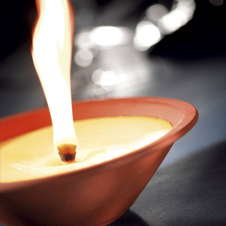 Outdoor Citronella Terracotta Candle Dish for wholesale by Ivyline